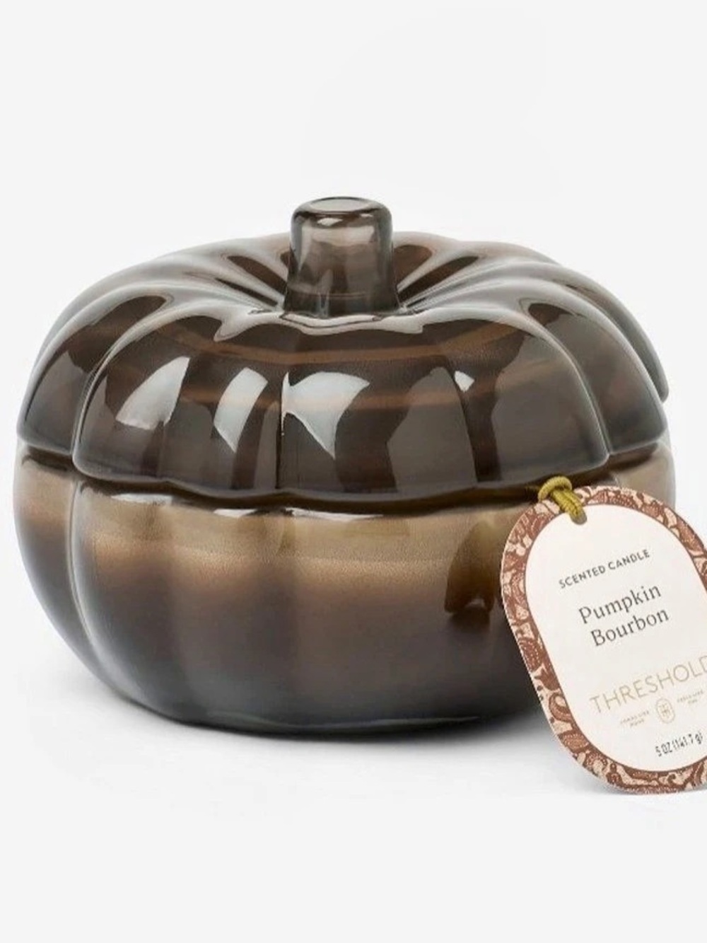 Pumpkin Bourbon Glass Jar Candl